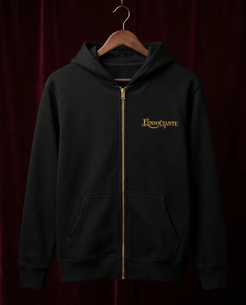 Black Zip-Up Hoodie